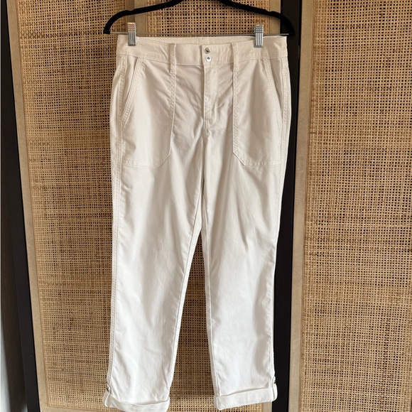 White House Black Market Pants - White House Black Market Straight Leg White Pants
